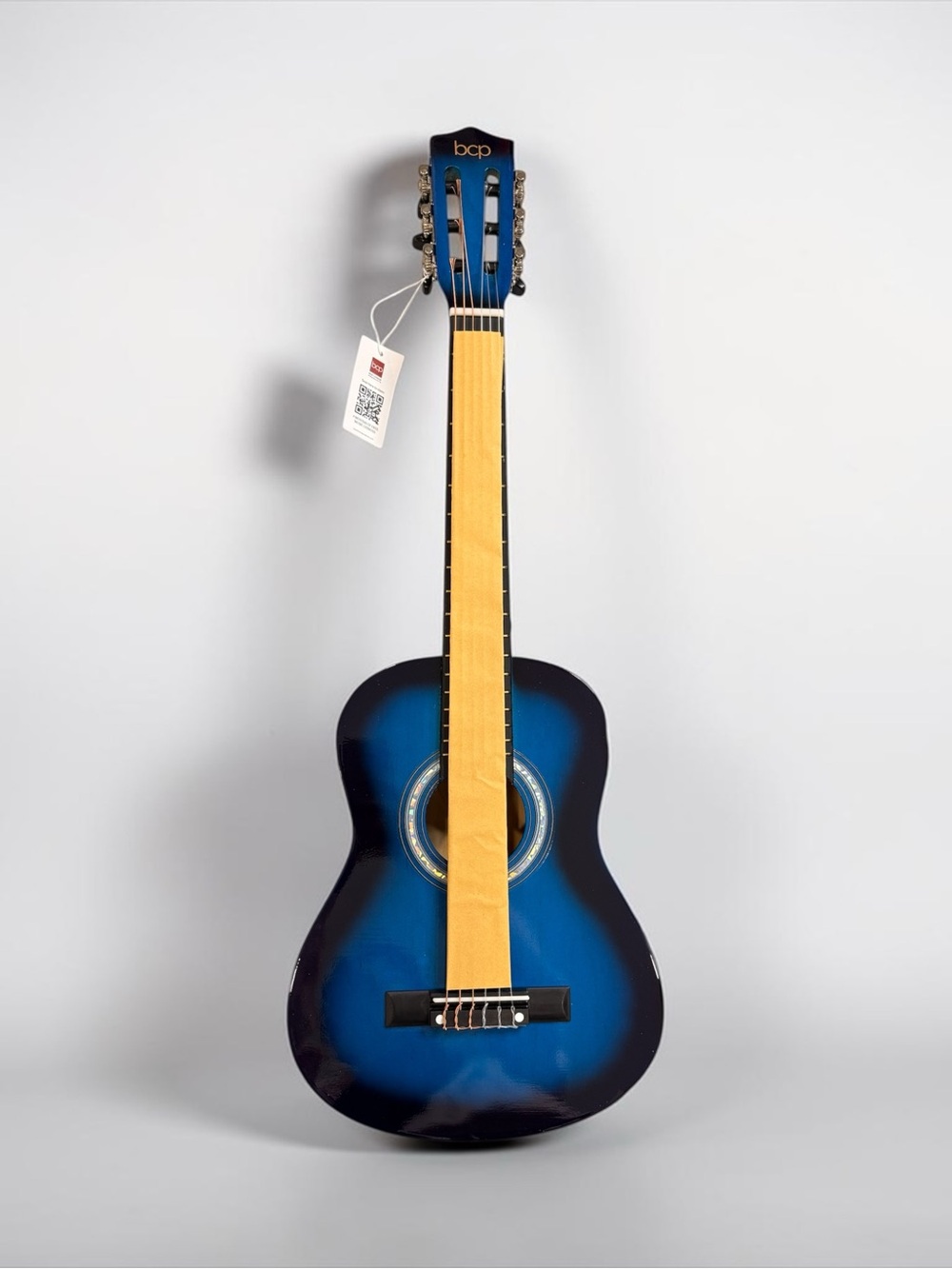 Blue Acoustic Guitar with Natural Neck by BCP